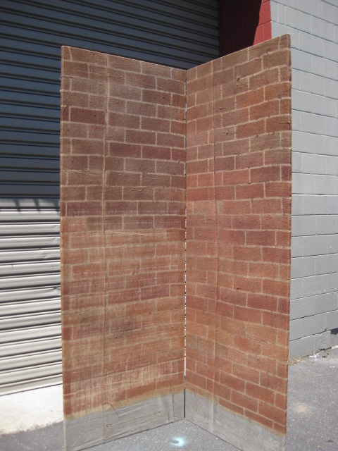 SCREEN, Brick Bifold Screen 2.4m x 90cm Panels